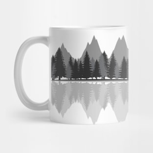 MOUNTAIN FOREST || NATURE ILLUSTRATION Mug